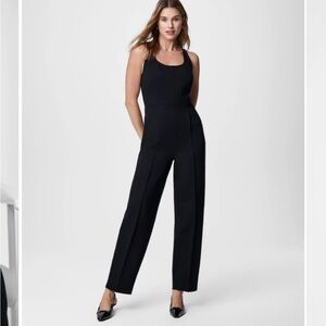 Spanx corset and barrel leg Black Jumpsuit new with tags